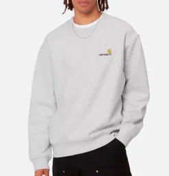 CARHARTT WIP Sweats & Polaires<American Script Sweat Ash Heather