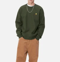 CARHARTT WIP Sweats & Polaires<American Script Sweat Tarragon