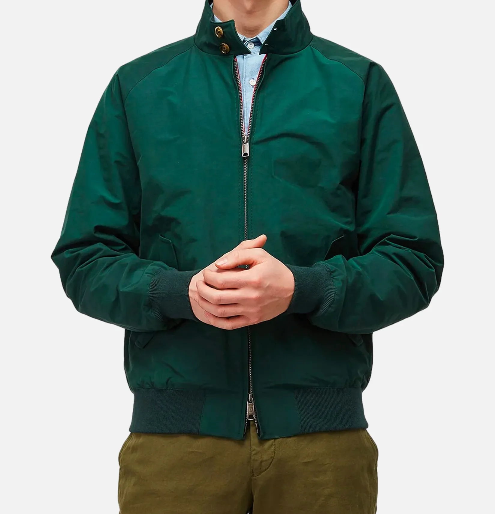 BARACUTA Blousons & Manteaux<Blouson Harrington G9 Racing Vert
