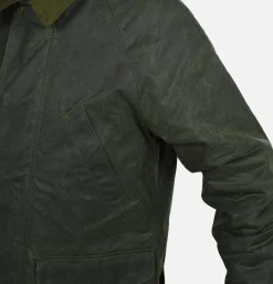 MANIFATTURA CECCARELLI Blousons & Manteaux<Caban Wax Green