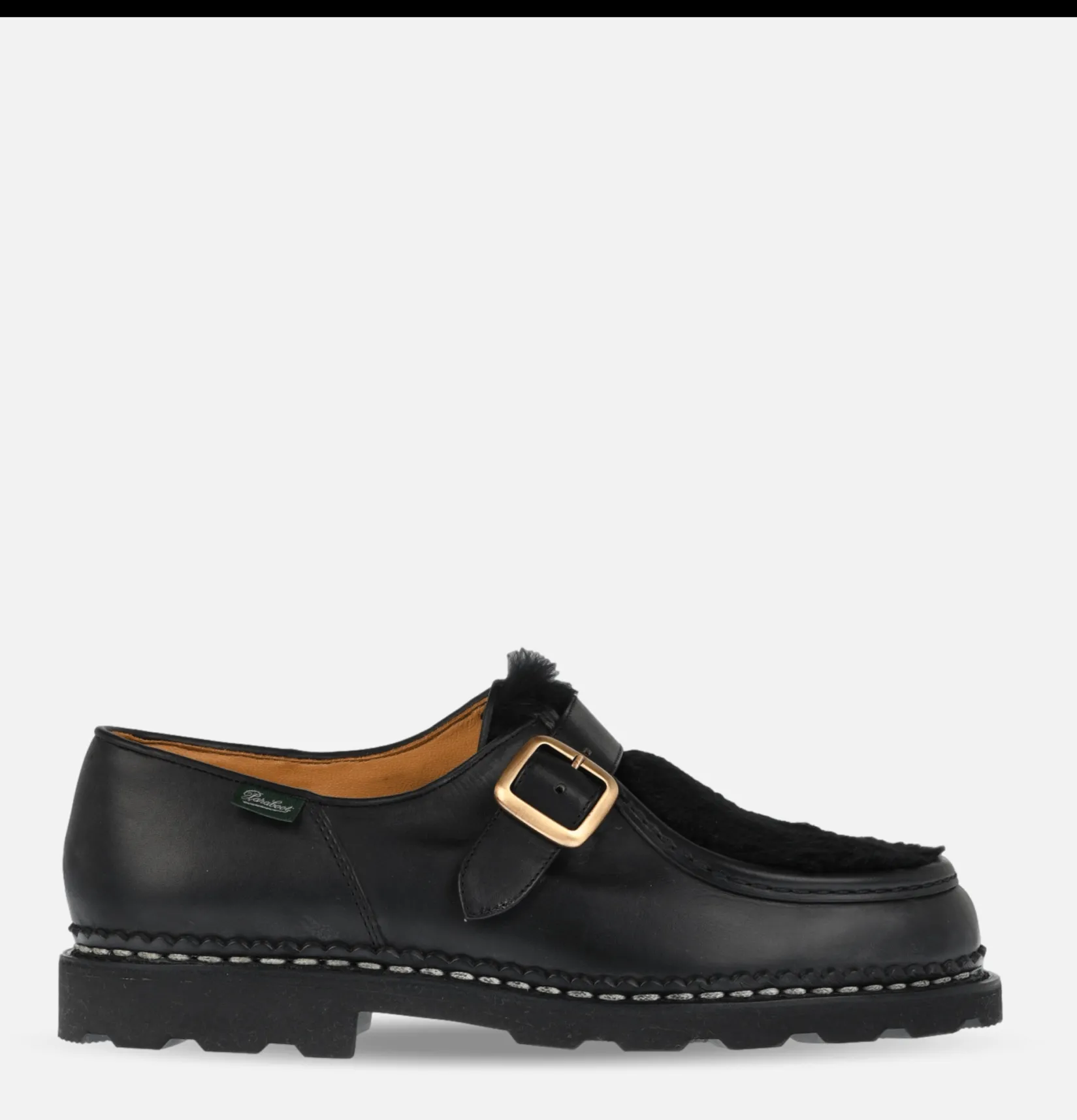 Homme PARABOOT Chaussures<Chaussures Michael Bride Lis Noir Lapin