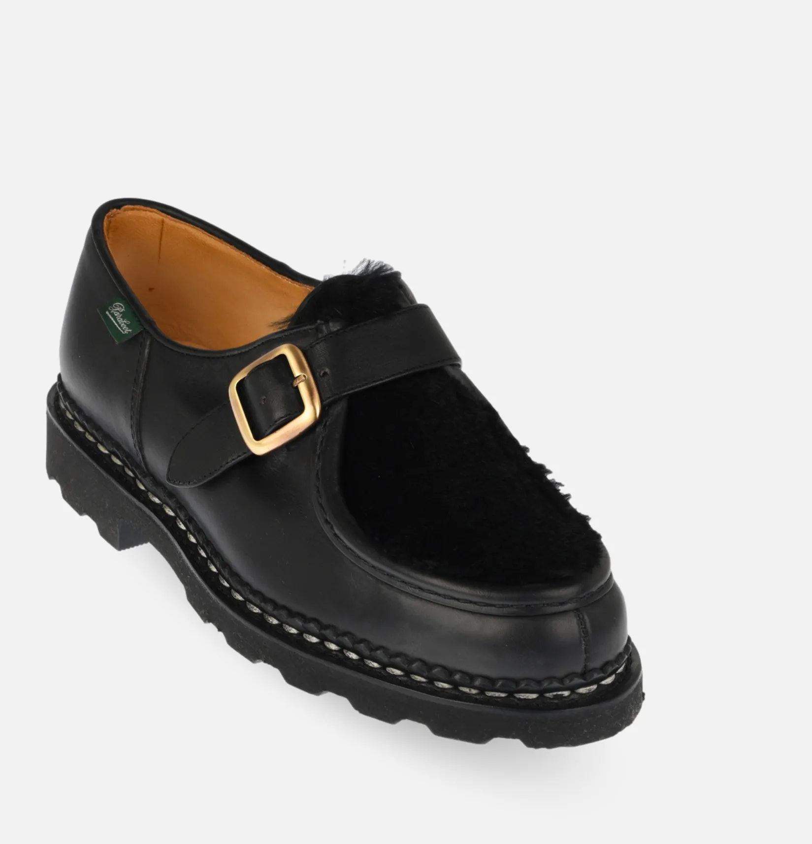 Homme PARABOOT Chaussures<Chaussures Michael Bride Lis Noir Lapin
