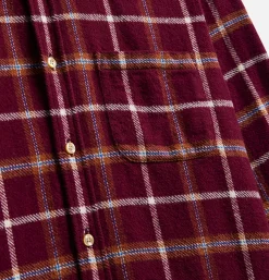 PORTUGUESE FLANNEL Chemises<Chemise Pottery Check Burgundy