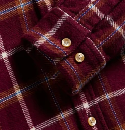 PORTUGUESE FLANNEL Chemises<Chemise Pottery Check Burgundy