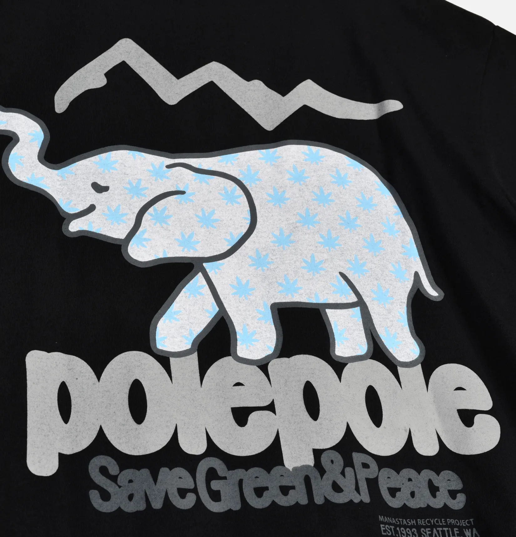 MANASTASH T-shirts<Citee Polepole Black