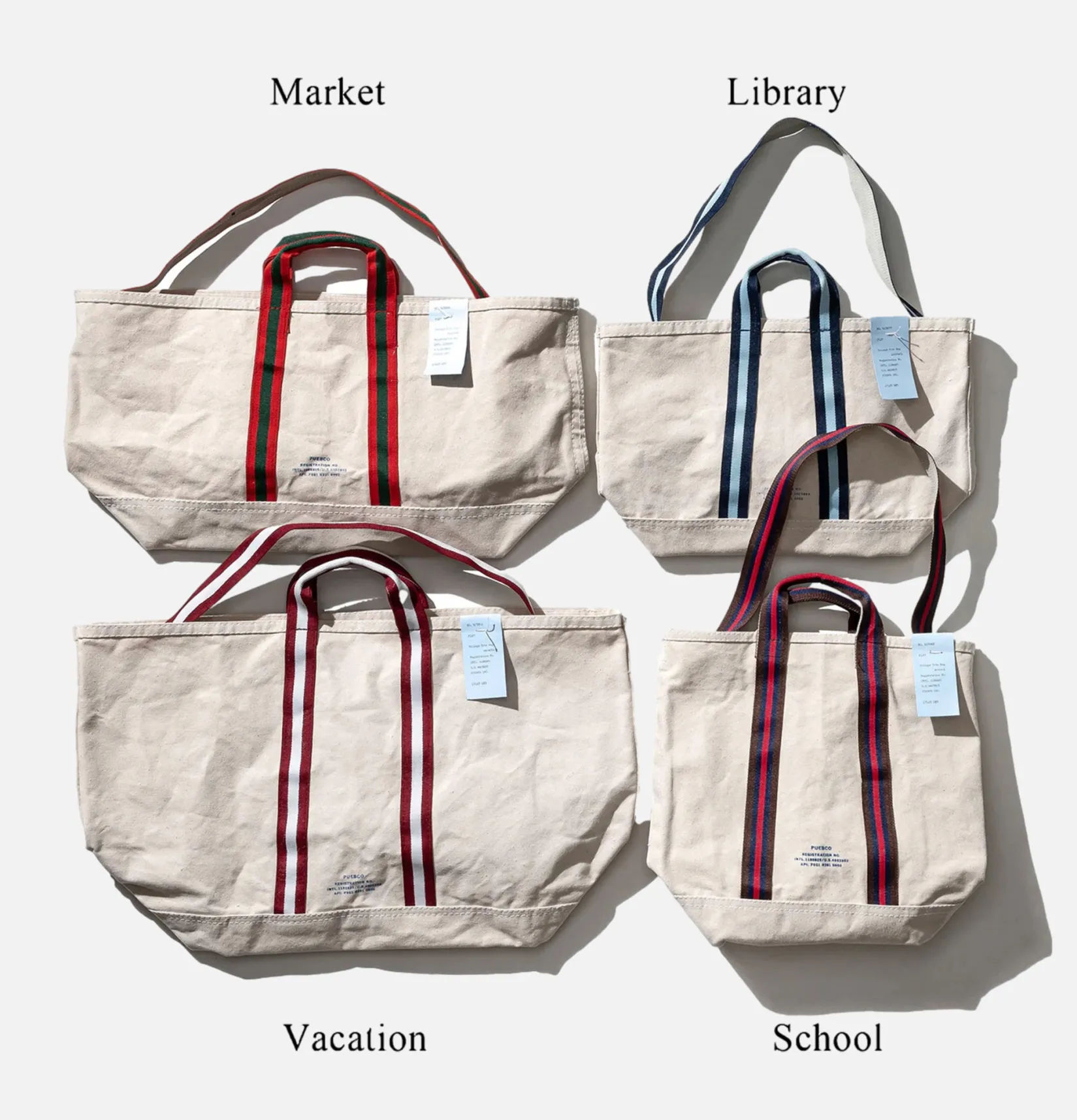 PUEBCO Tote-bags<College Tote Bag Library