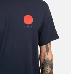 EDWIN T-shirts<Japanese Sun Tee Shirt Navy
