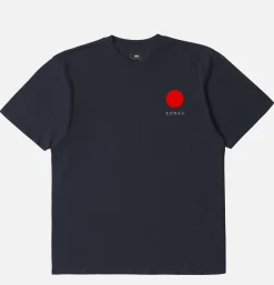 EDWIN T-shirts<Japanese Sun Tee Shirt Navy