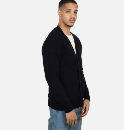 WILLIAM LOCKIE Pulls & Cardigans<Lambswool Cardigan Navy