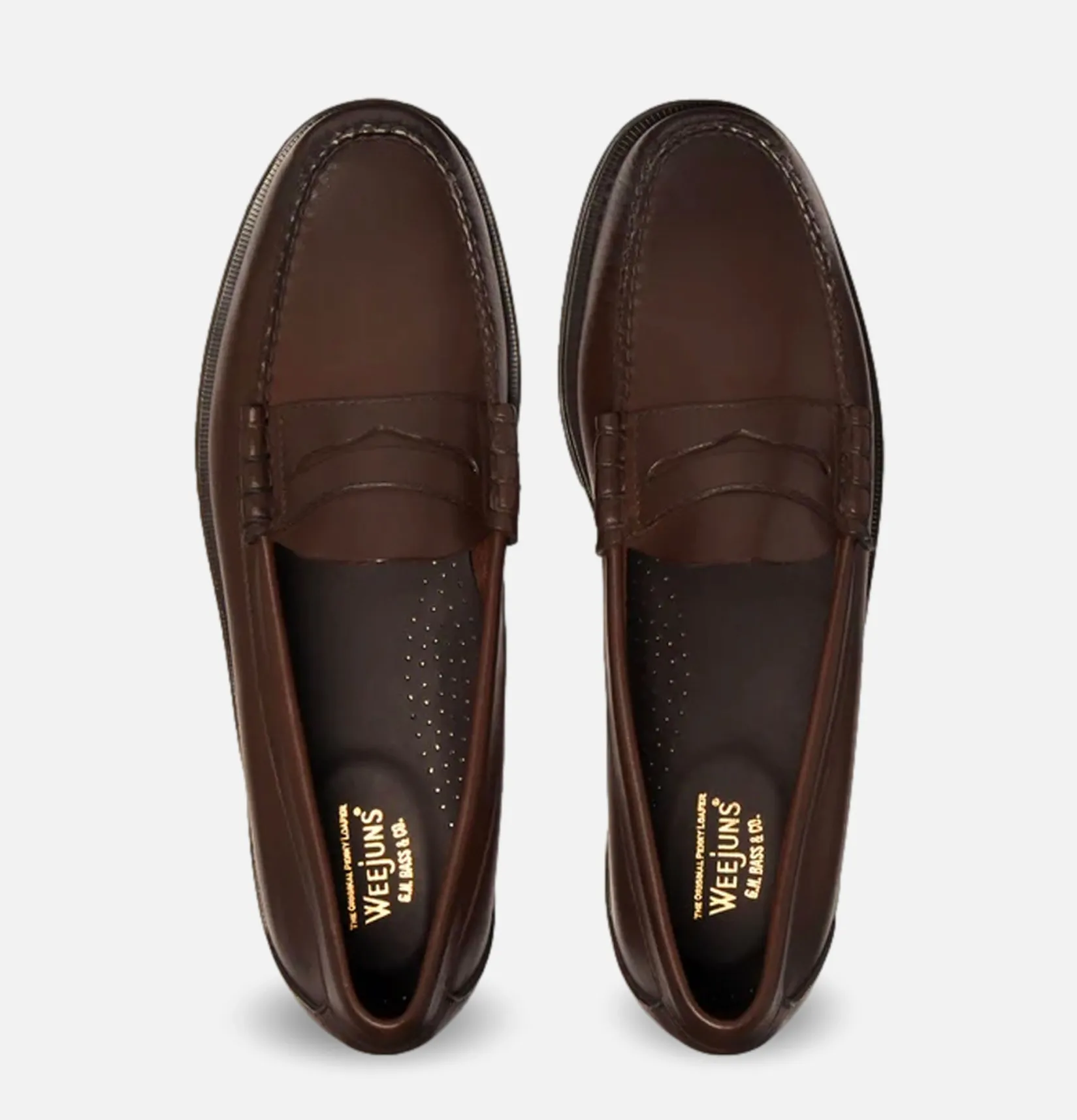 Homme G.H. BASS Mocassins<Larson Penny Loafers Soft Chocolate Leather