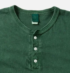 GOOD ON T-shirts<Ls Henley Tee Dark Green