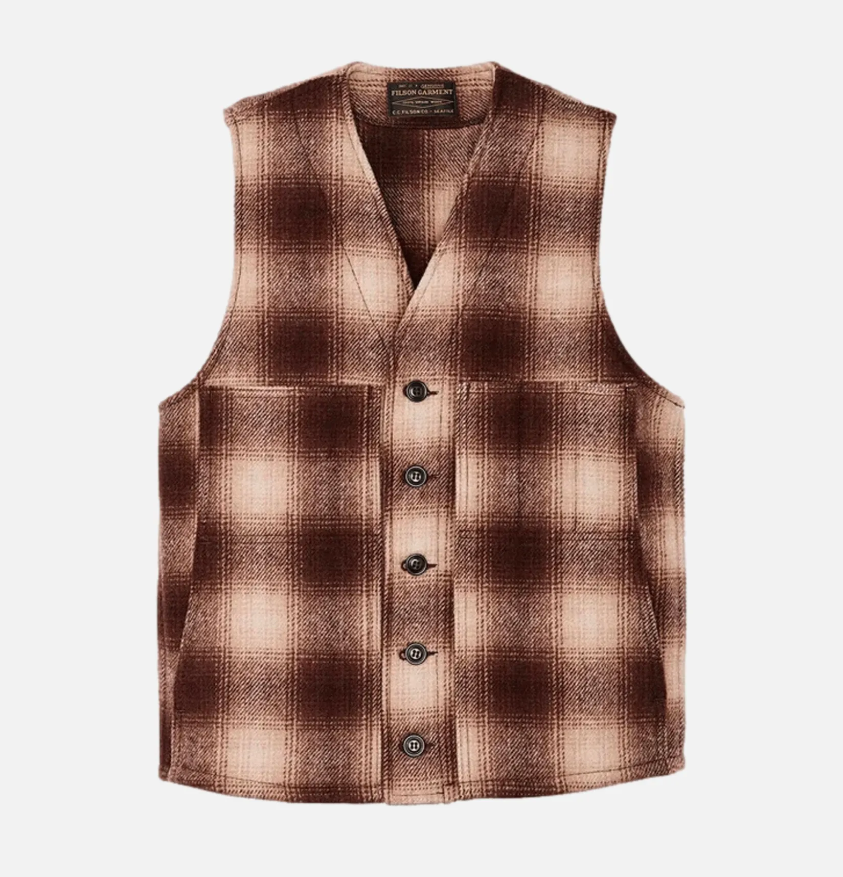 FILSON Vestes<Mackinaw Wool Vest Brown Tan