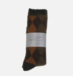 Homme ANONYMOUS ISM Chaussettes<Napping Jq Crew Socks Moss Brown