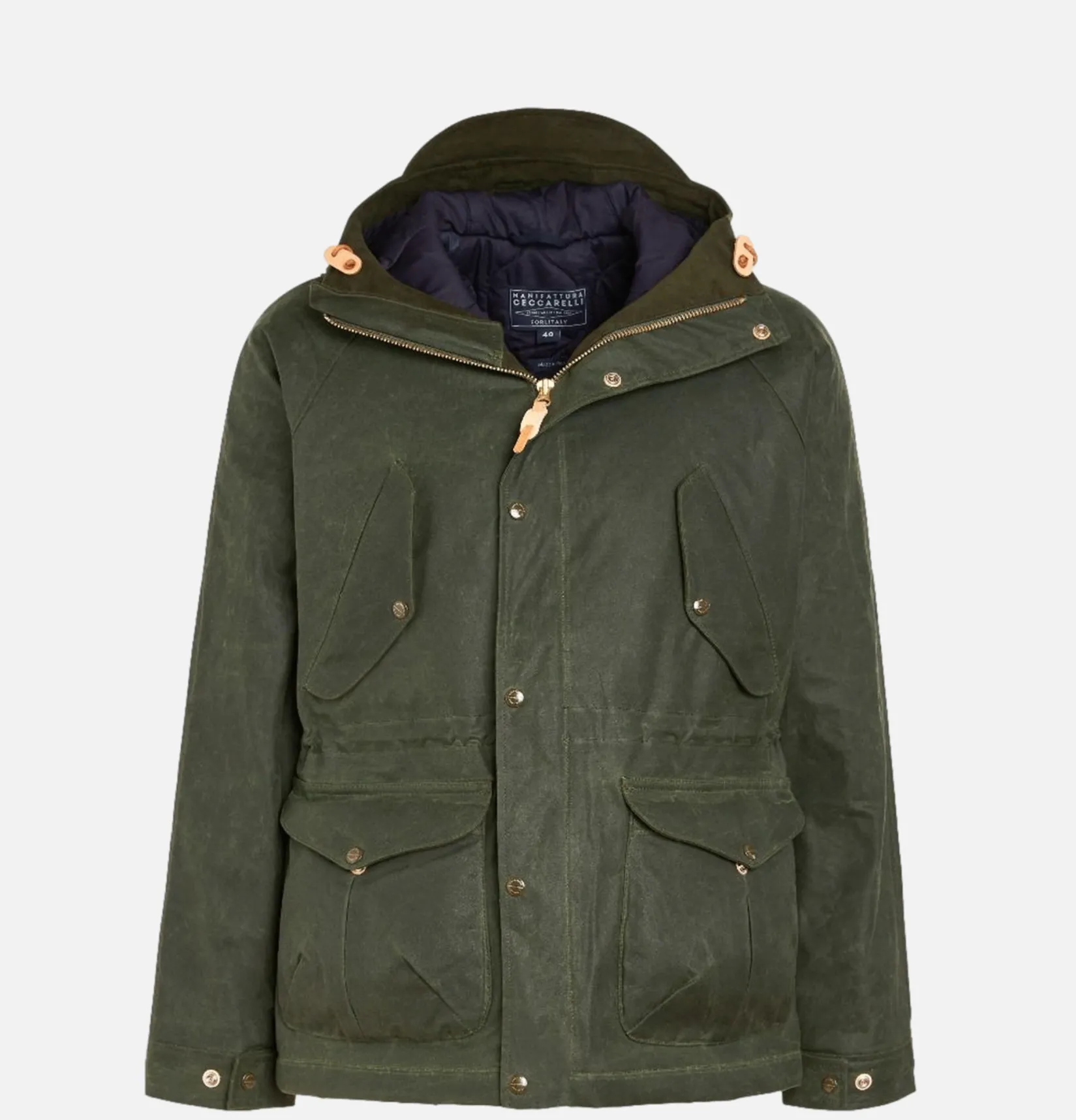 MANIFATTURA CECCARELLI Blousons & Manteaux<Parka Fisherman Parka Dark Green