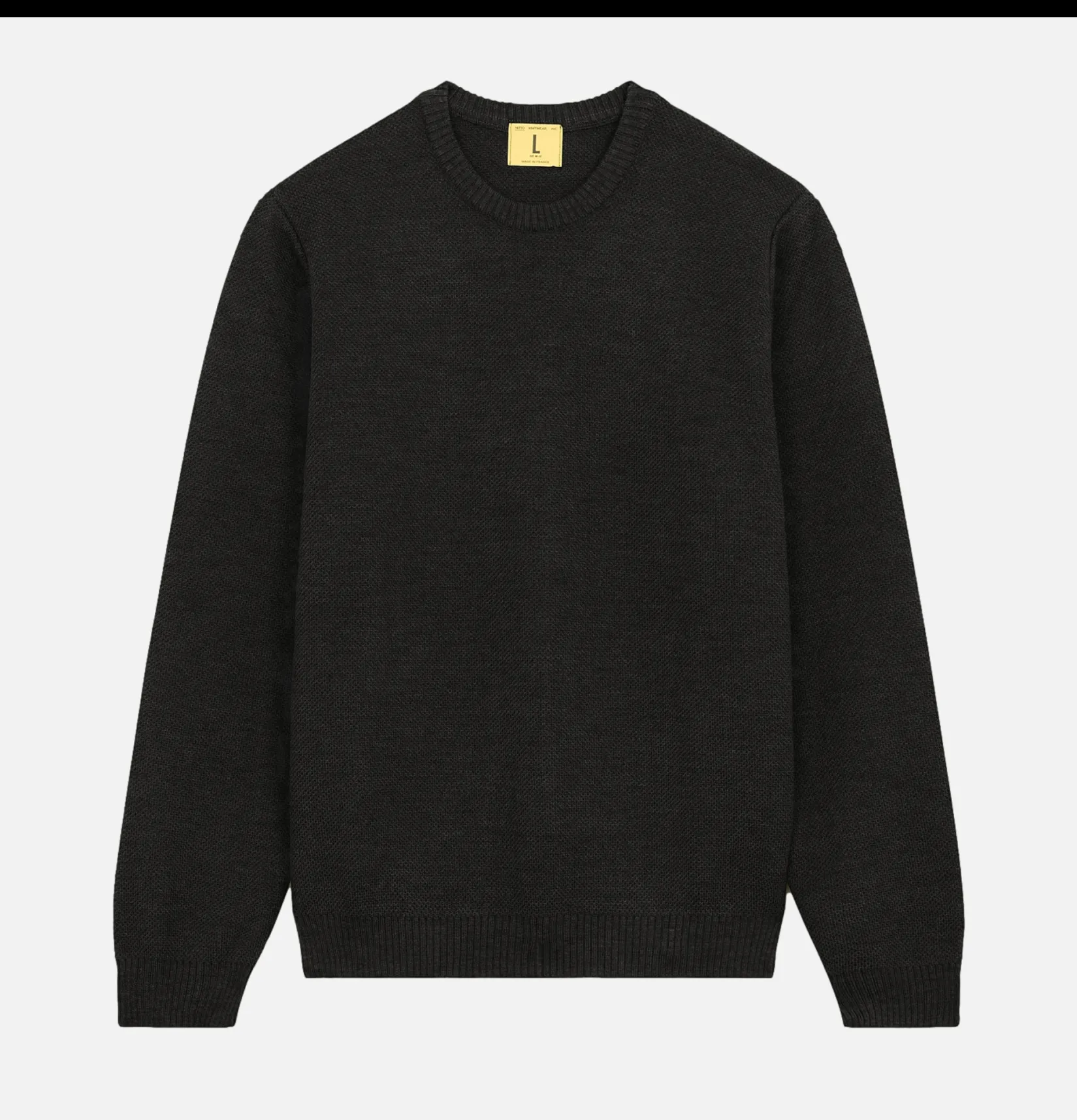 NITTO KNITWEAR Pulls & Cardigans<Pull Youri Col Rond Anthracite