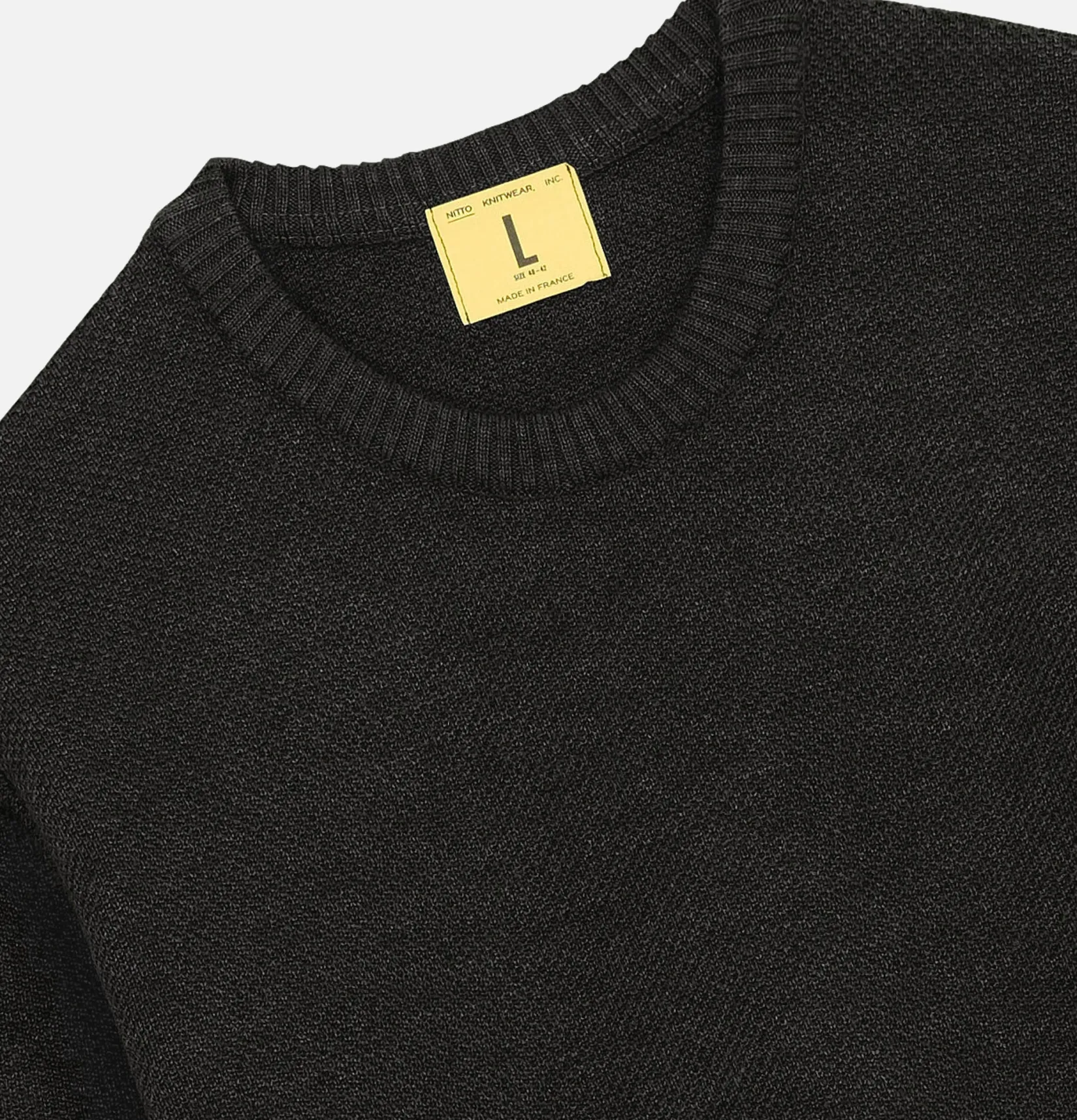 NITTO KNITWEAR Pulls & Cardigans<Pull Youri Col Rond Anthracite