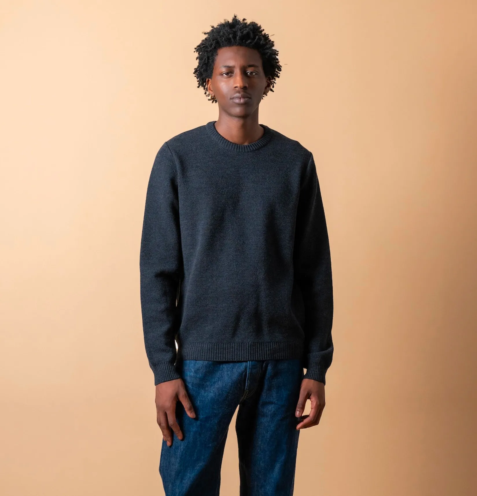 NITTO KNITWEAR Pulls & Cardigans<Pull Youri Col Rond Anthracite