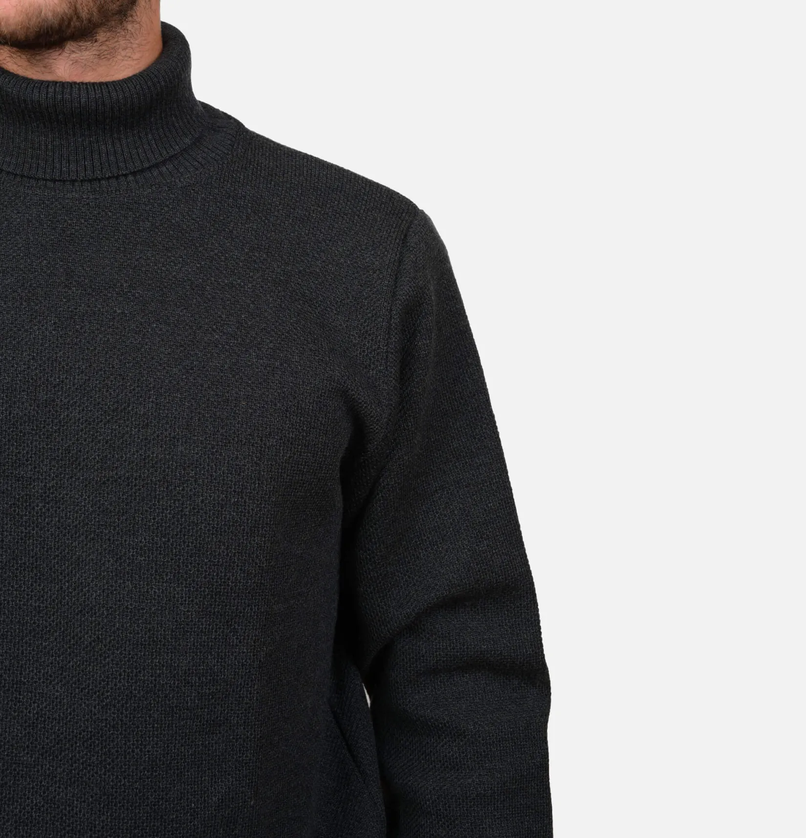 NITTO KNITWEAR Pulls & Cardigans<Pull Youri Col Roule Charcoal