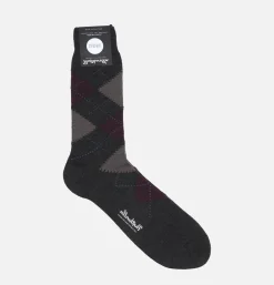 Homme PANTHERELLA Chaussettes<Racton Merino Charcoal