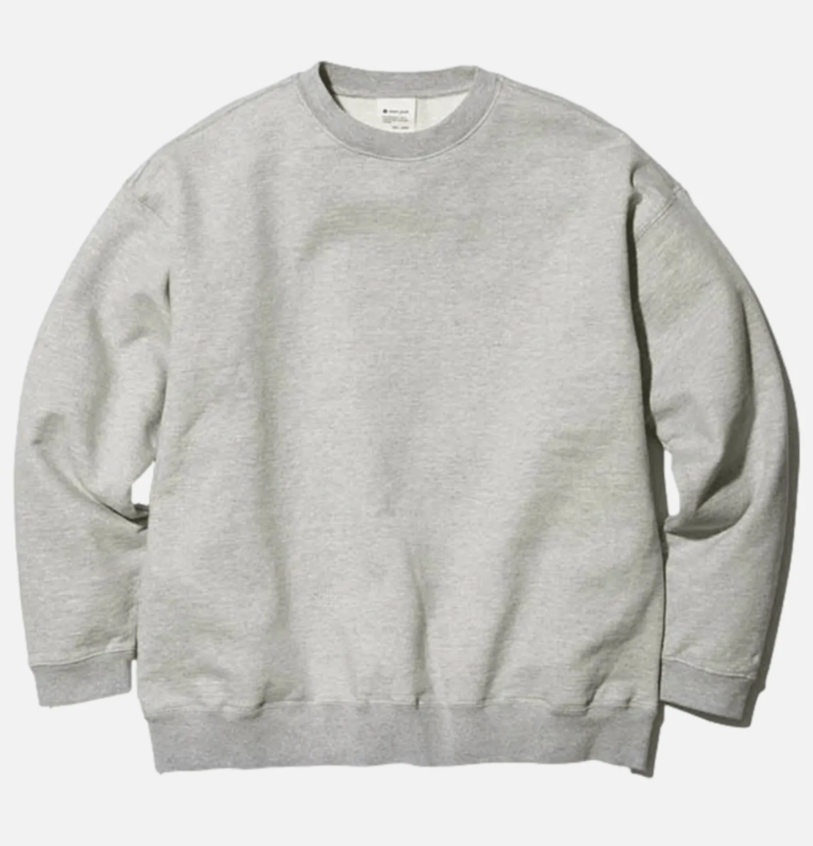 SNOW PEAK Sweats & Polaires<Recycled Cotton Sweat Crewneck Grey