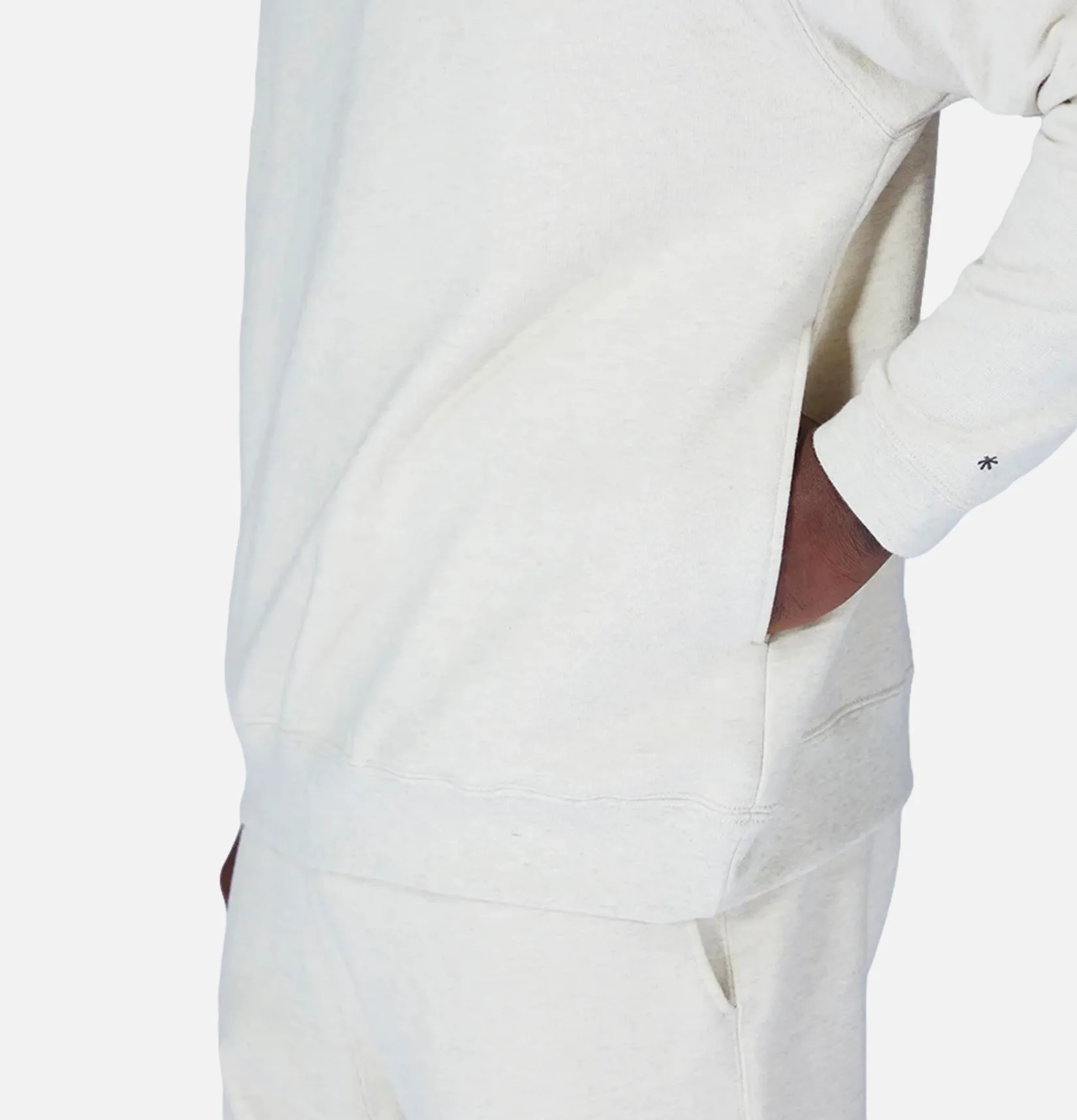 SNOW PEAK Sweats & Polaires<Recycled Cotton Sweat Crewneck Grey