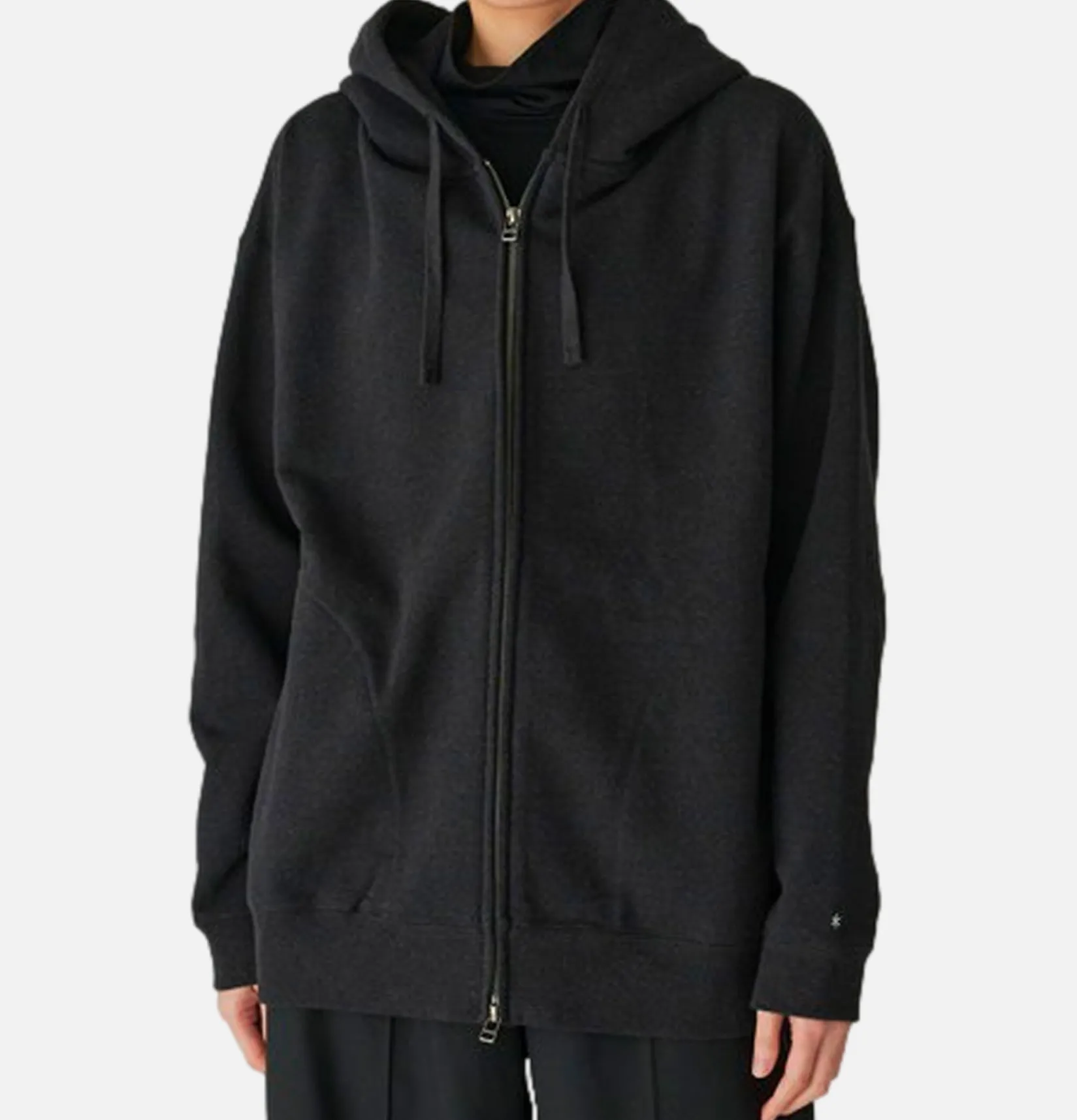SNOW PEAK Sweats & Polaires<Recycled Cotton Zipup Hoodie Black