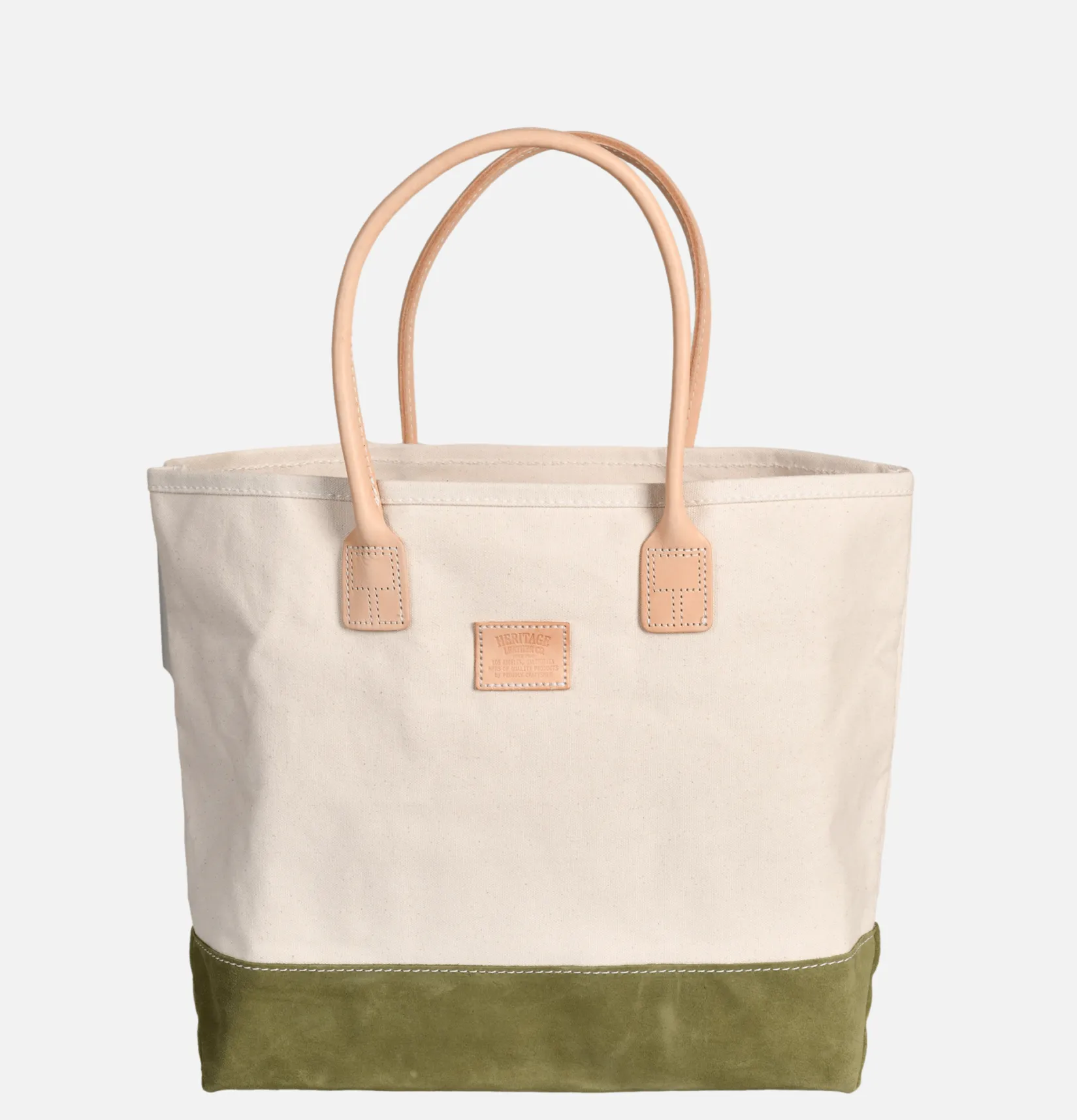 HERITAGE LEATHER COMPANY Tote-bags<Suede Day Tote Bag Vert
