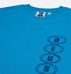 DEUS T-shirts<Thread Tee Wave Ride Blue