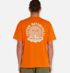 DEUS T-shirts<Uv Tee Orange Ochre