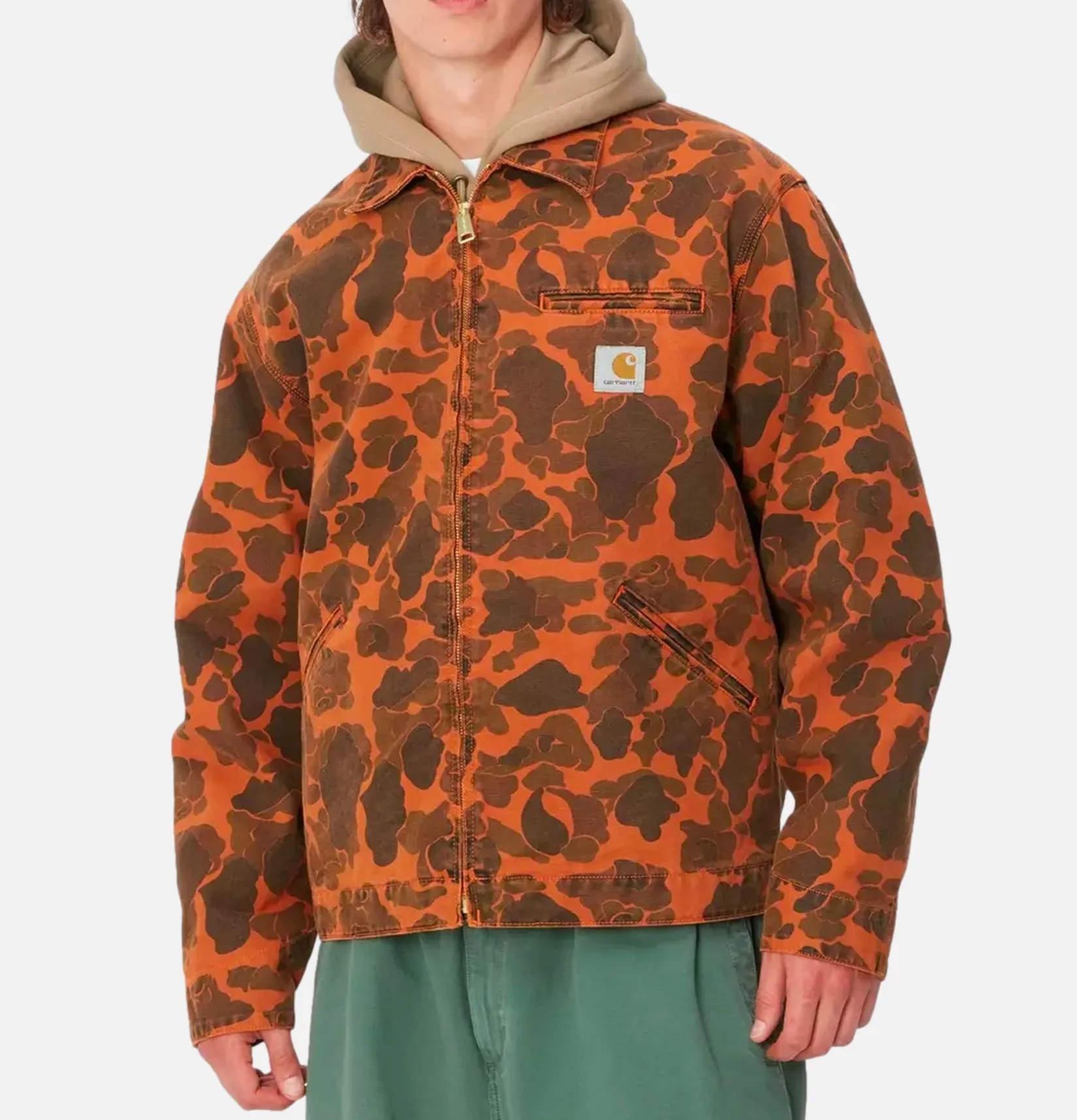 CARHARTT WIP Vestes<Veste Detroit Camo Duck Tumeric