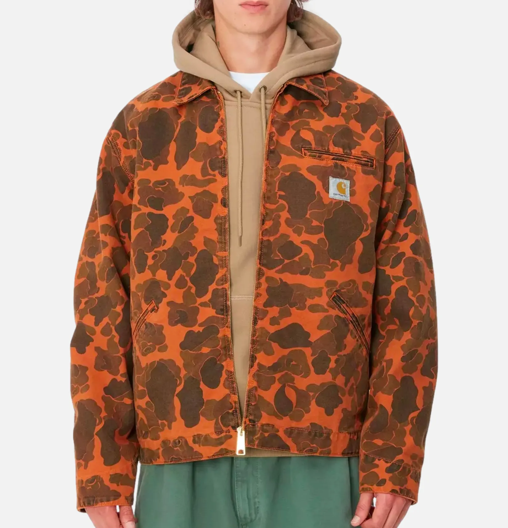 CARHARTT WIP Vestes<Veste Detroit Camo Duck Tumeric