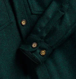 PORTUGUESE FLANNEL Chemises<Wool Field Over Shirt Verte